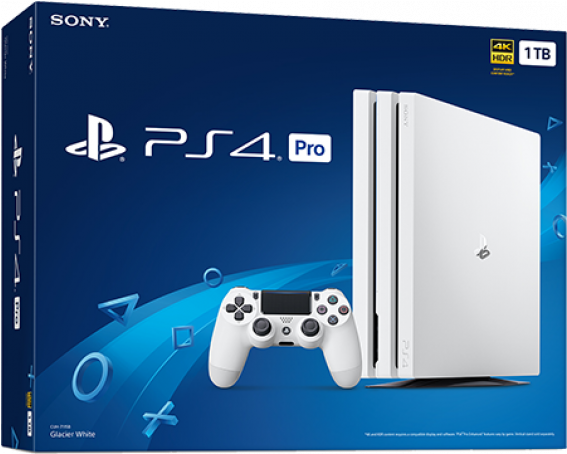 White Playstation 4 Pro 1tb 13093 - Much Is The Ps4 Pro, HD Png Download PNG with transparent background