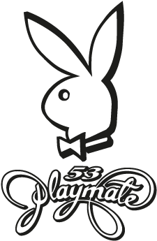 Playboy Bunny Logo Drawing PNG with transparent background