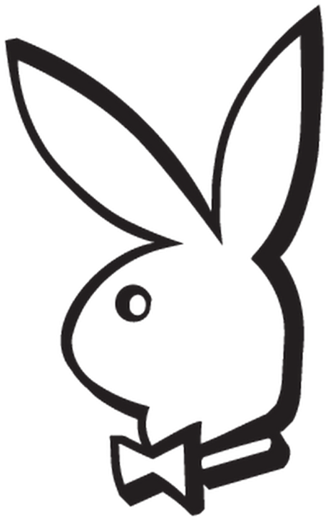 Playboy Playmates Bunny Fiat 500 Decal - Playboy Bunny Logo PNG with transparent background