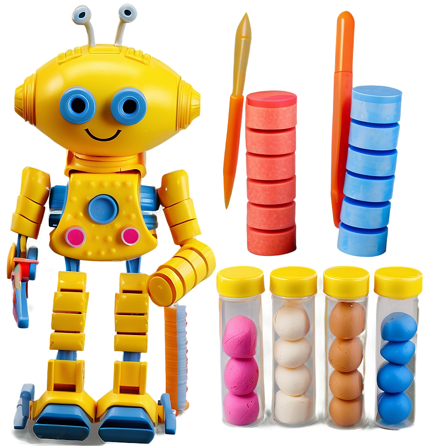 Playdough Robot Factory Kit Png Kdt