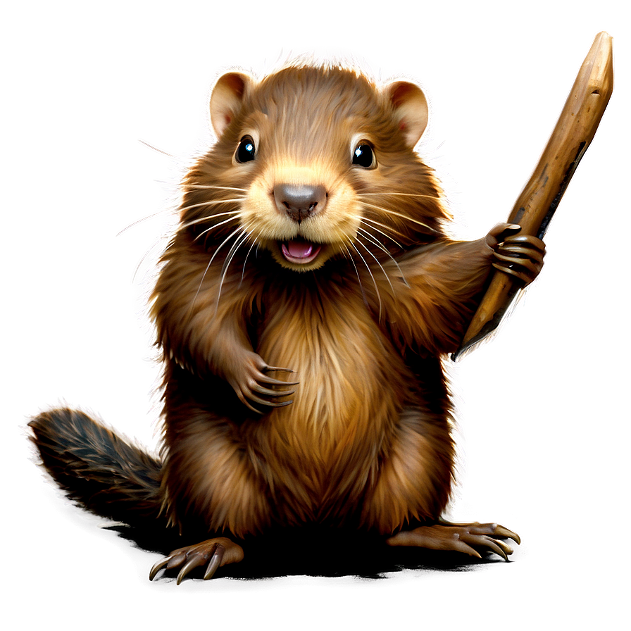 Playful Beaver Cub Png Tvr