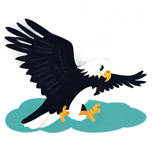 Playful Cartoon Baby Eagle Png B