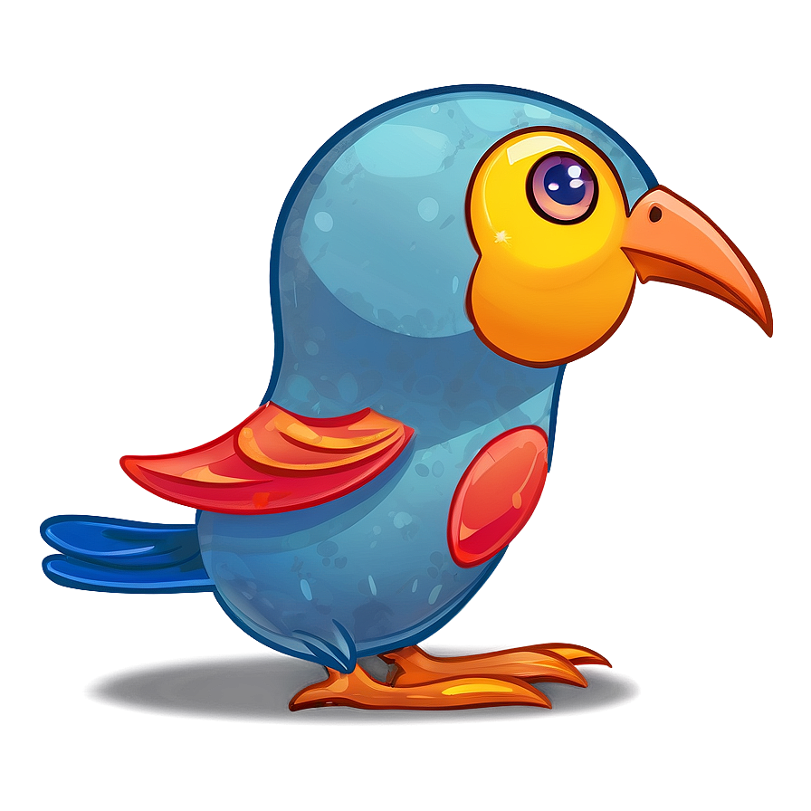 Playful Cartoon Bird Png 77