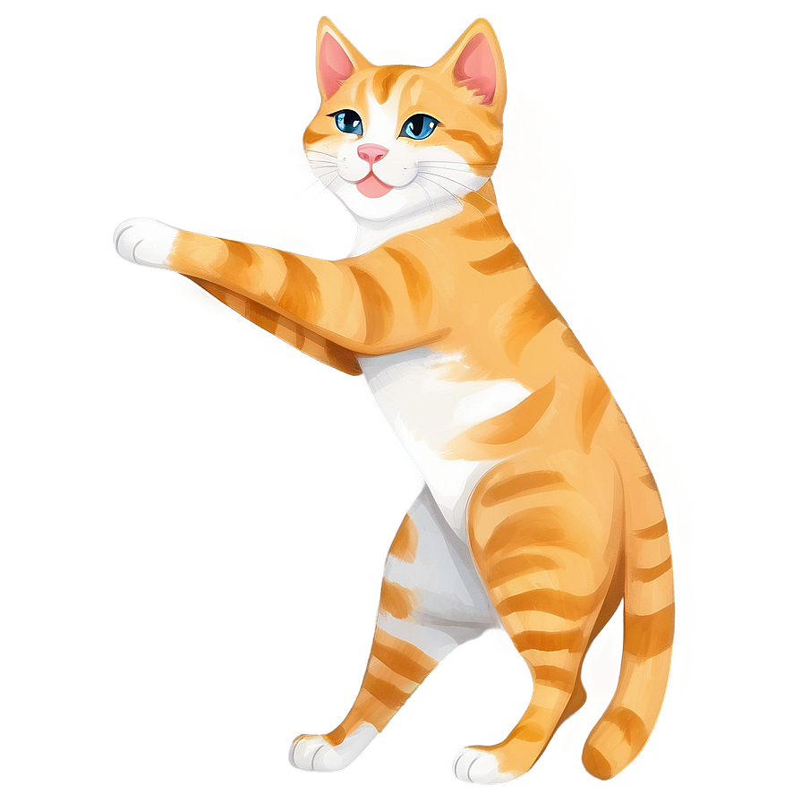 Playful Cat Illustration PNG sot PNG with transparent background