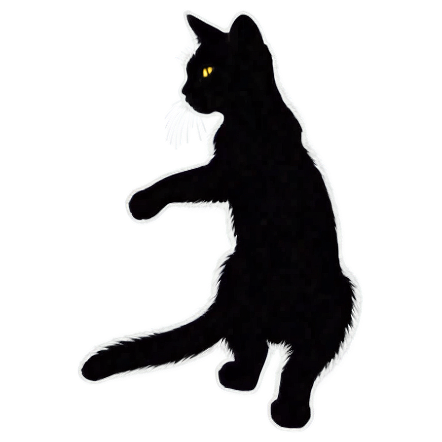 Playful Cat Silhouette Png 46