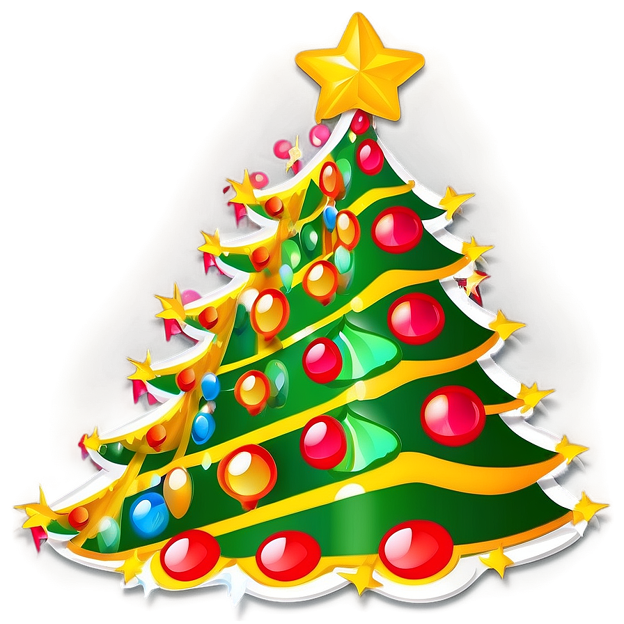 Playful Christmas Tree Design Png 06132024