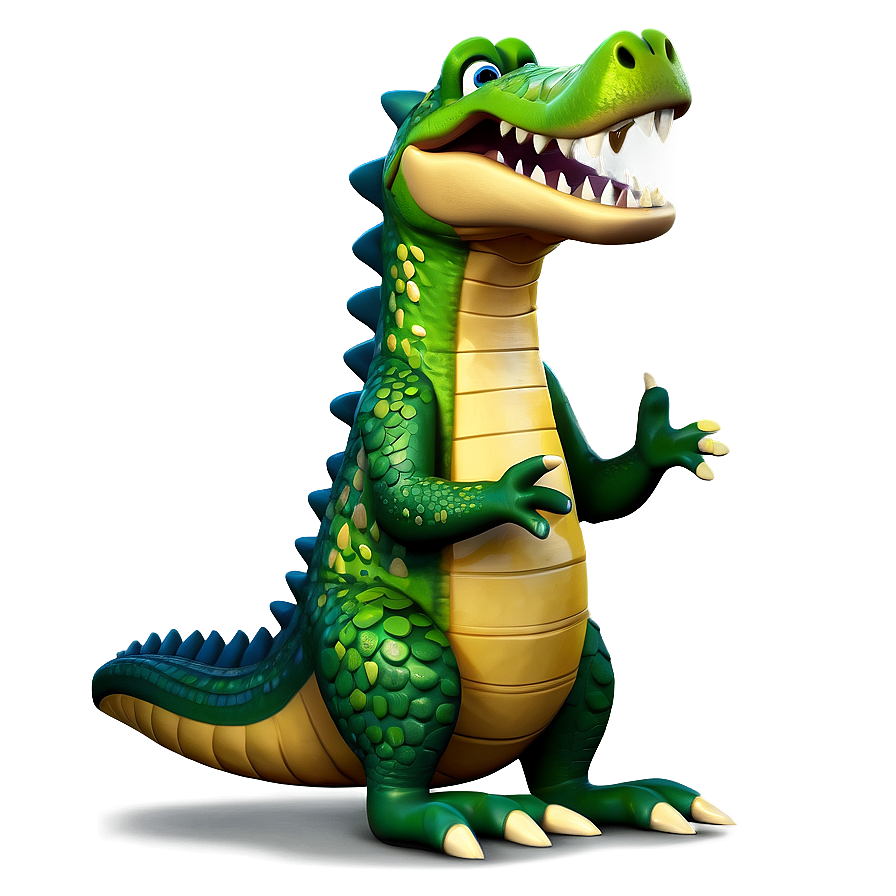 Playful Crocodile Cartoon Png 06112024