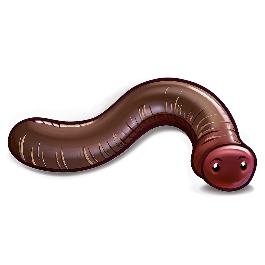 Playful Earthworm Cartoon Png 78