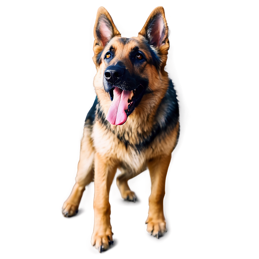 Playful German Shepherd Png Rcv11