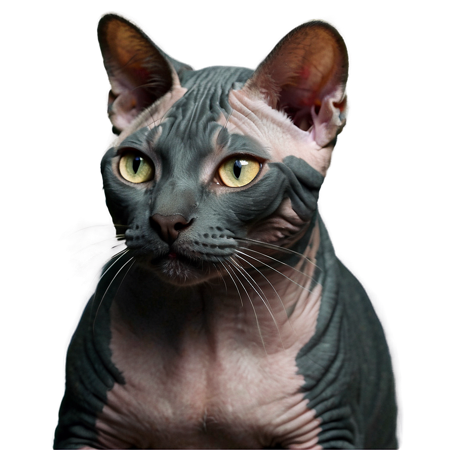 Playful Hairless Cat Png Des25