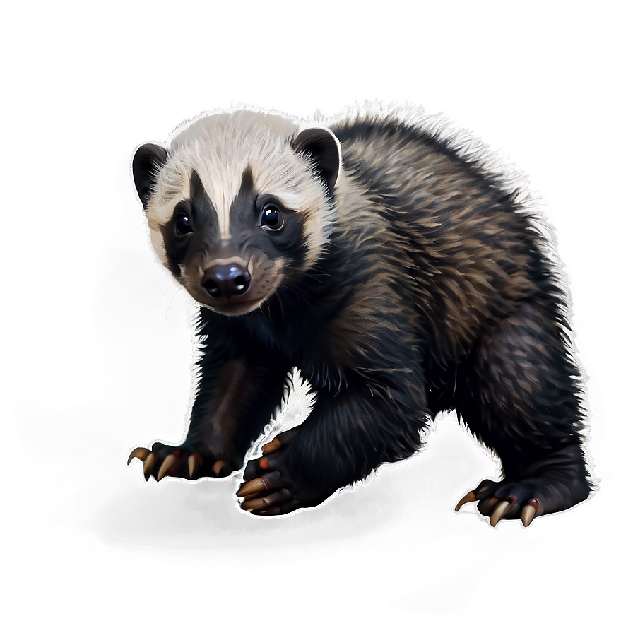 Playful Honey Badger Cub Png Kri