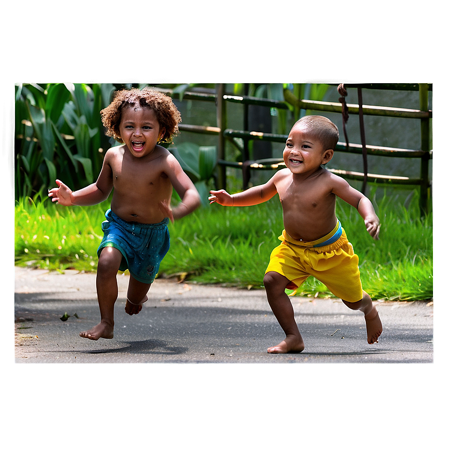 Playful Kids Chasing Png 06132024