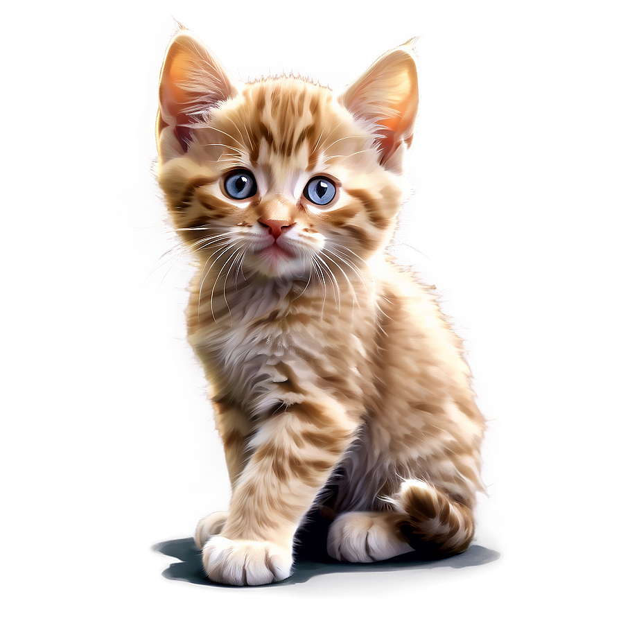 Playful Kitten Vector Art Png 50