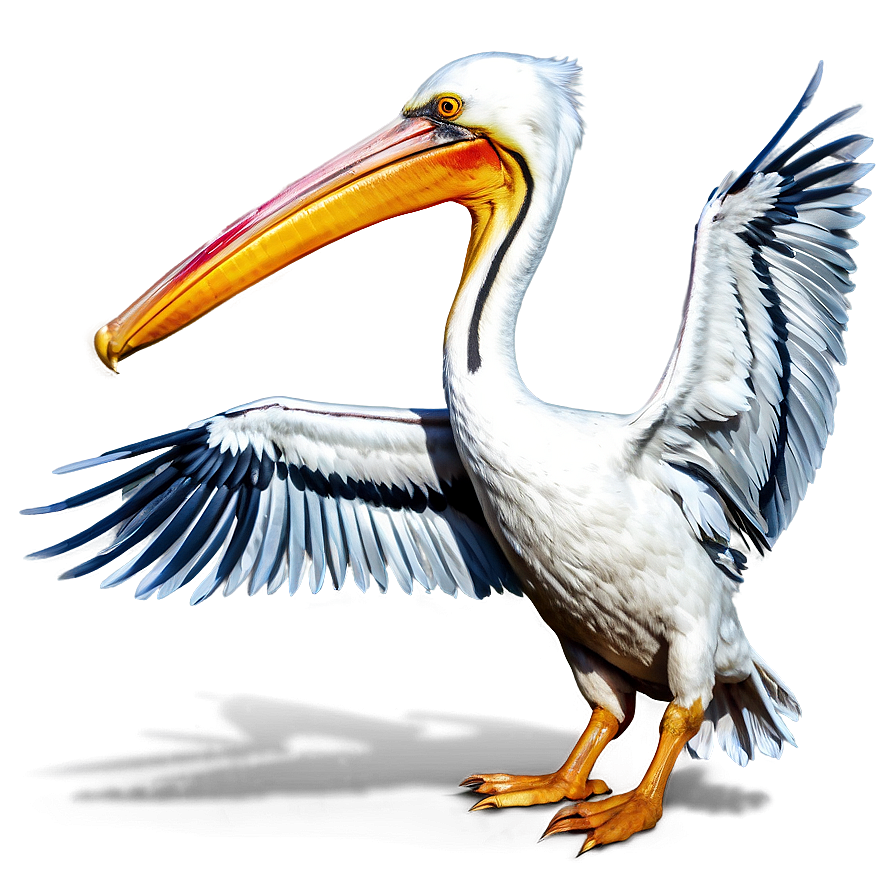 Playful Pelican In Water Png Qjt