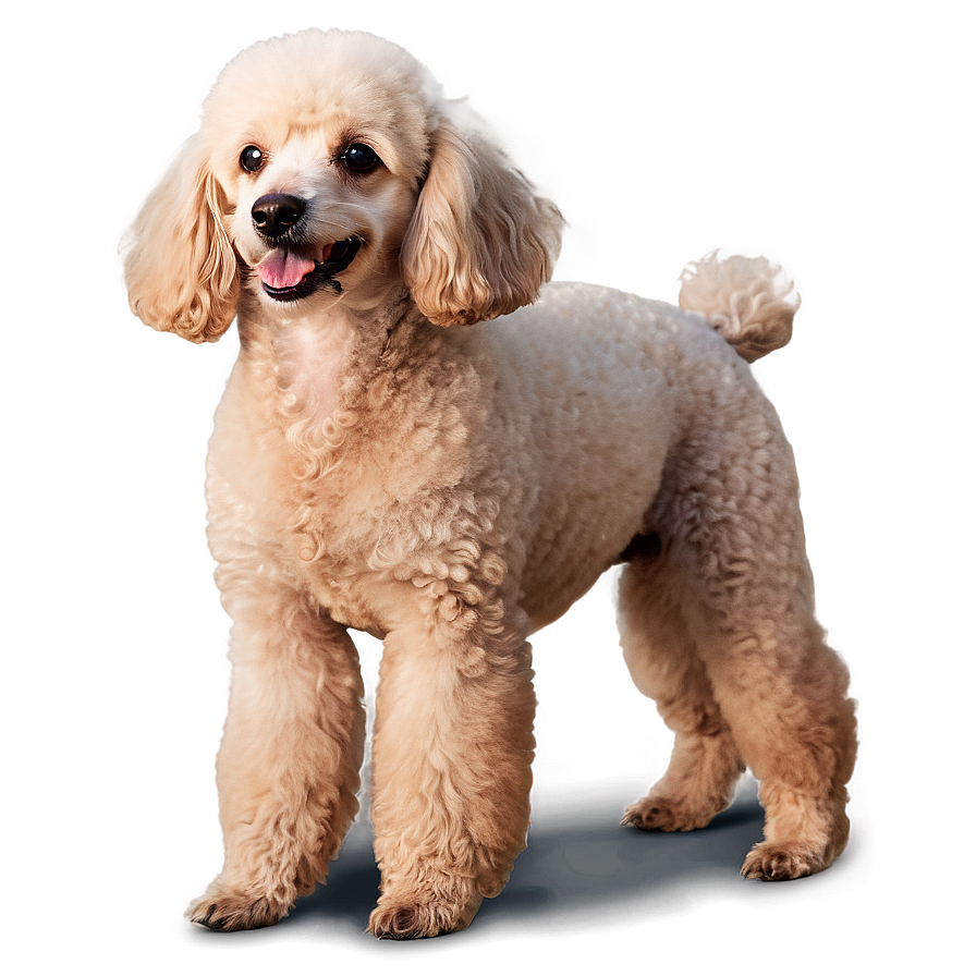 Playful Poodle Pose Png Nax38