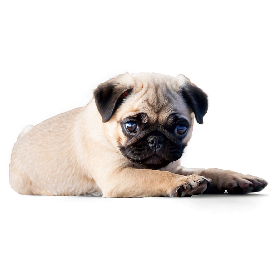 Playful Pug Puppy Png Nfm10