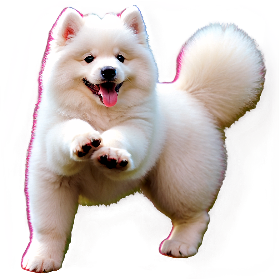 Playful Puppy Samoyed Png 06242024