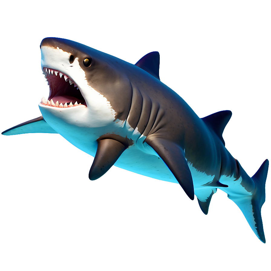 Playful Tiger Shark Cartoon Png 7