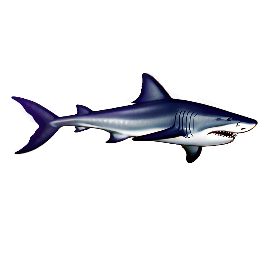 Playful Tiger Shark Cartoon Png Sfe50