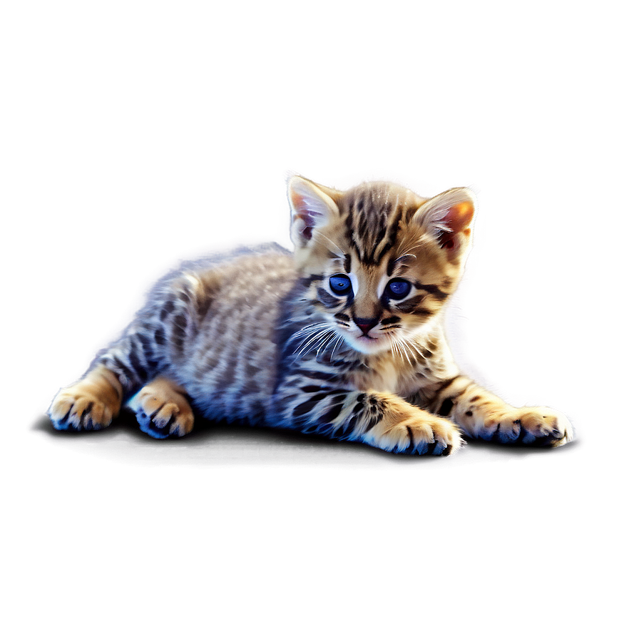 Playful Wildcat Kitten Png Pnm88