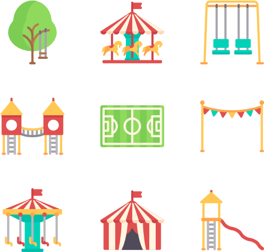 Playground Elements Vector Illustration