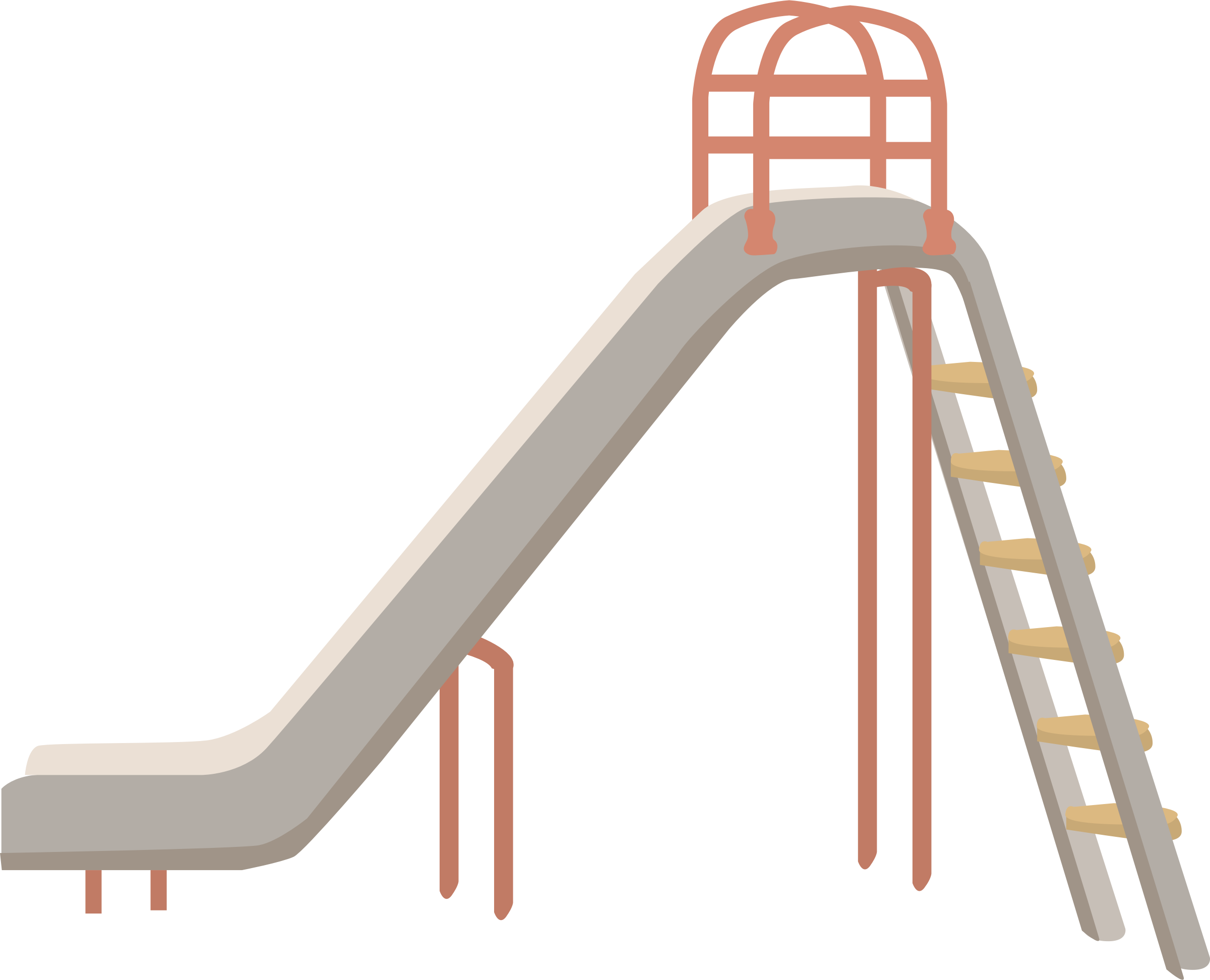 Seesaw Png Clip Art Clipart Image Of A- - Playground Equipment Slide Clipart, Transparent Png PNG with transparent background