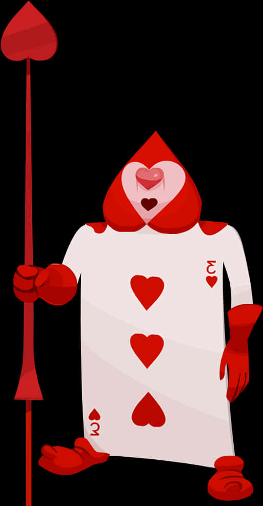 Playing Card Guard Alice In Wonderland