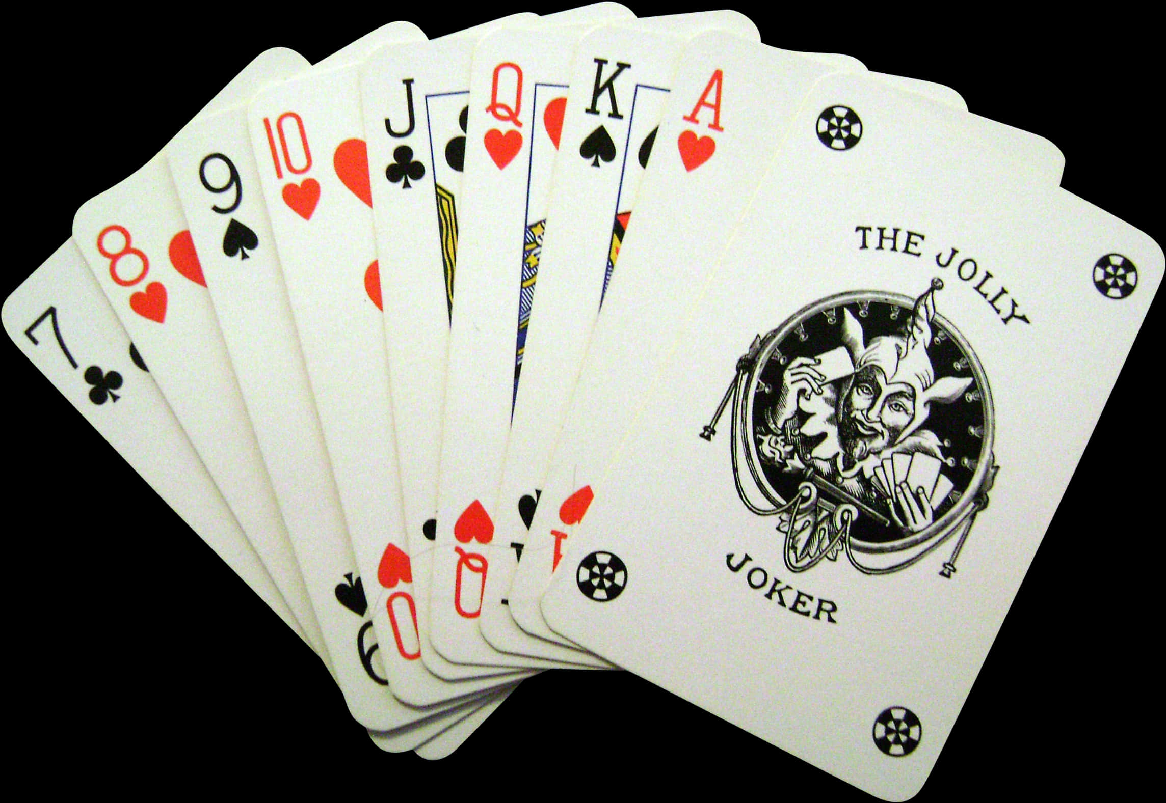 Playing Cards Spreadwith Joker