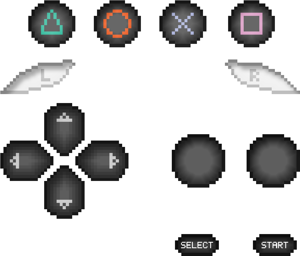 Playstation Buttons Resized - Graphic Design, HD Png Download PNG with transparent background