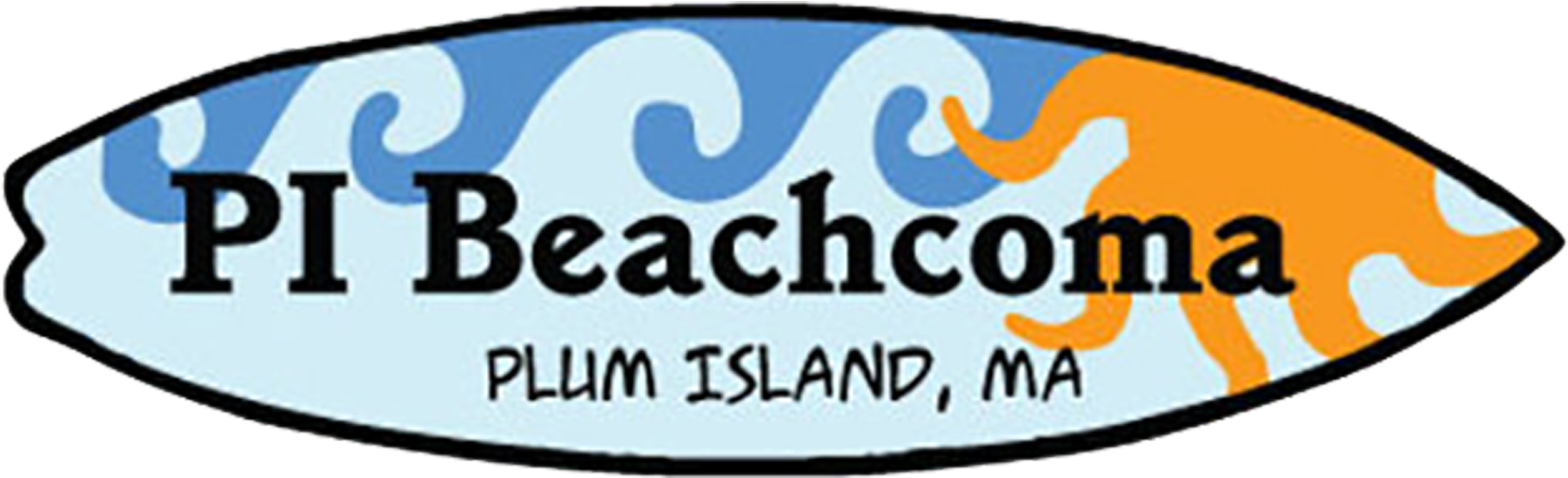 Plum Island Beachcoma Sign PNG with transparent background