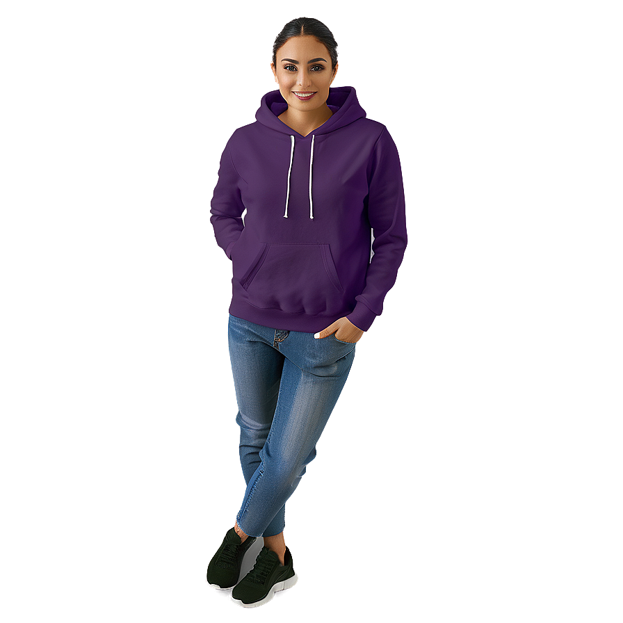 Plum Purple Hoodie Representation Png Wst48