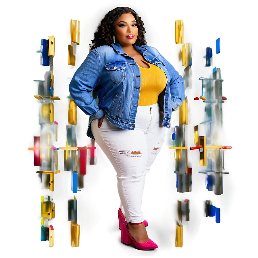 Plus Size Model Style Png Bib