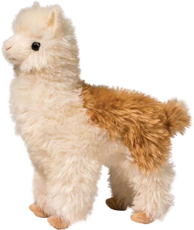 Plush Alpaca Toy PNG image with a transparent background, free high-resolution download