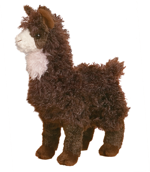 Plush Alpaca Toy PNG image with a transparent background, free high-resolution download