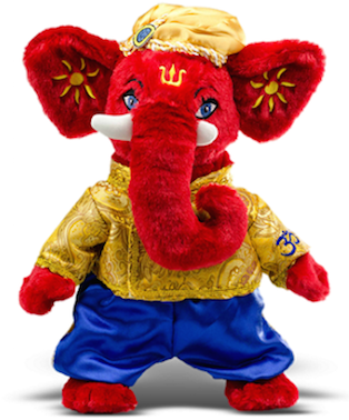 Plush Ganesh Doll Traditional Attire