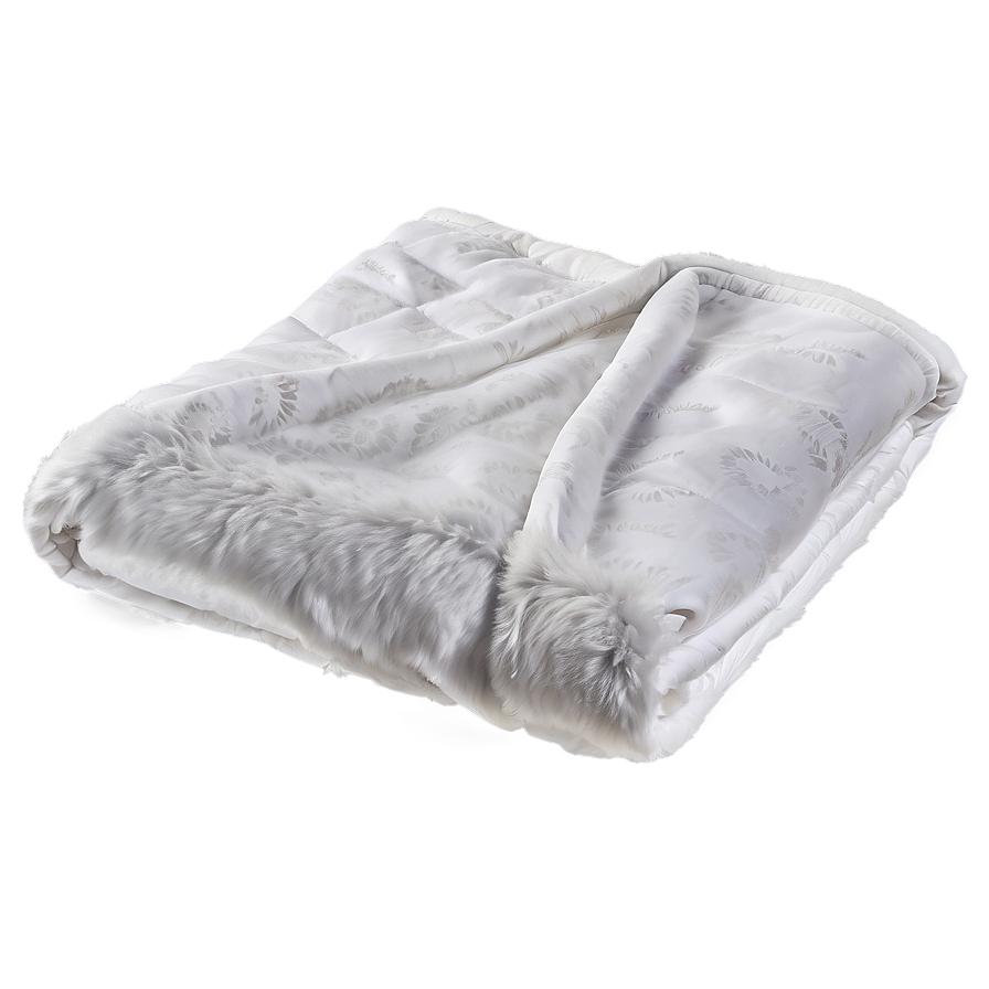 Plush White Blanket Png 57