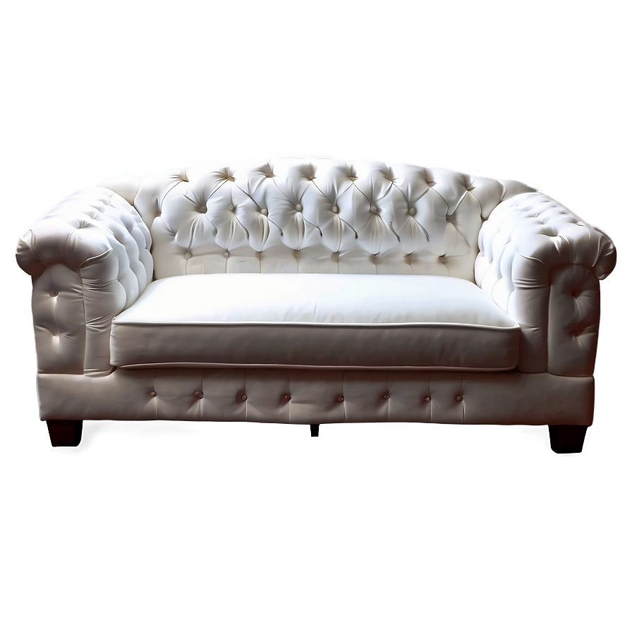 Plush White Couch Png 43