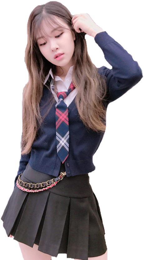 #png #blackpink #rosé #rose #kpop#freetoedit - Rose Blackpink School Uniform, Transparent Png PNG with transparent background