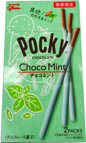 Pocky Choco Mint Flavor Packaging