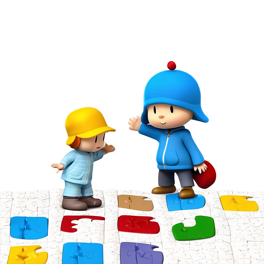 Pocoyo And The Puzzle Game Png Chb