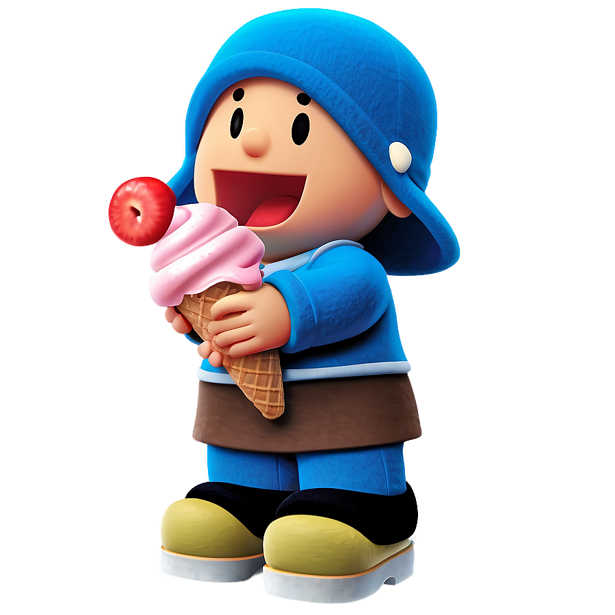 Pocoyo Enjoying Ice Cream Png 74