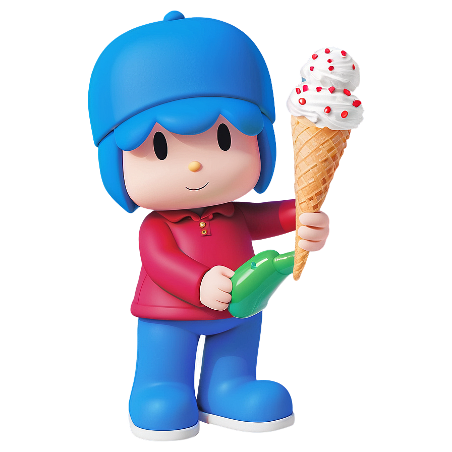 Pocoyo Enjoying Ice Cream Png 83