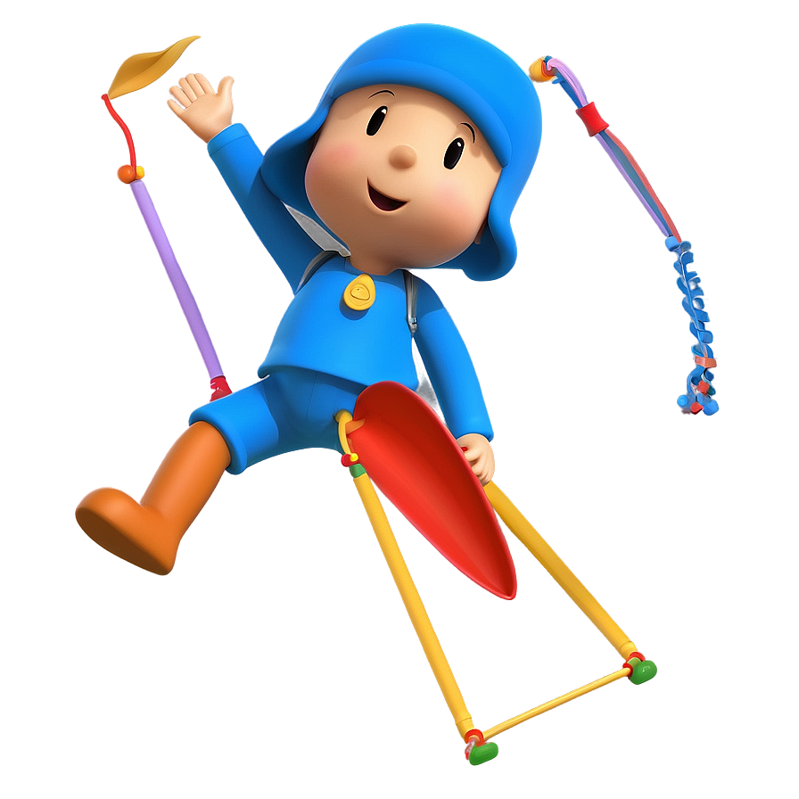 Pocoyo Flying Kite Png Inq30