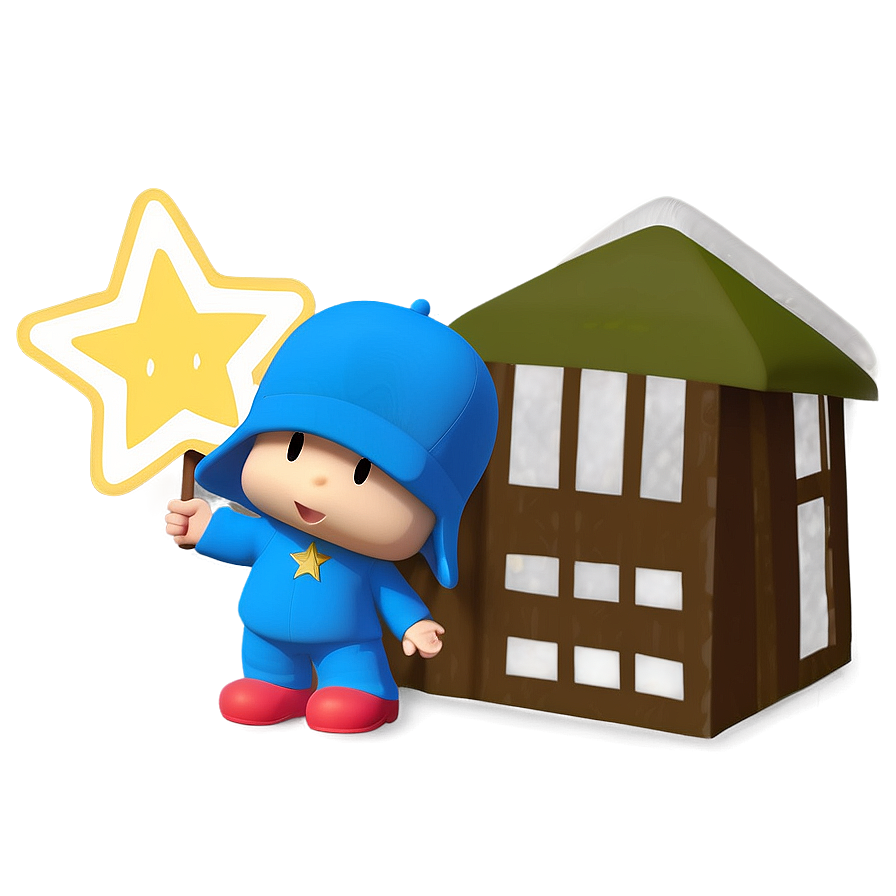 Pocoyo Holding A Star Png 13