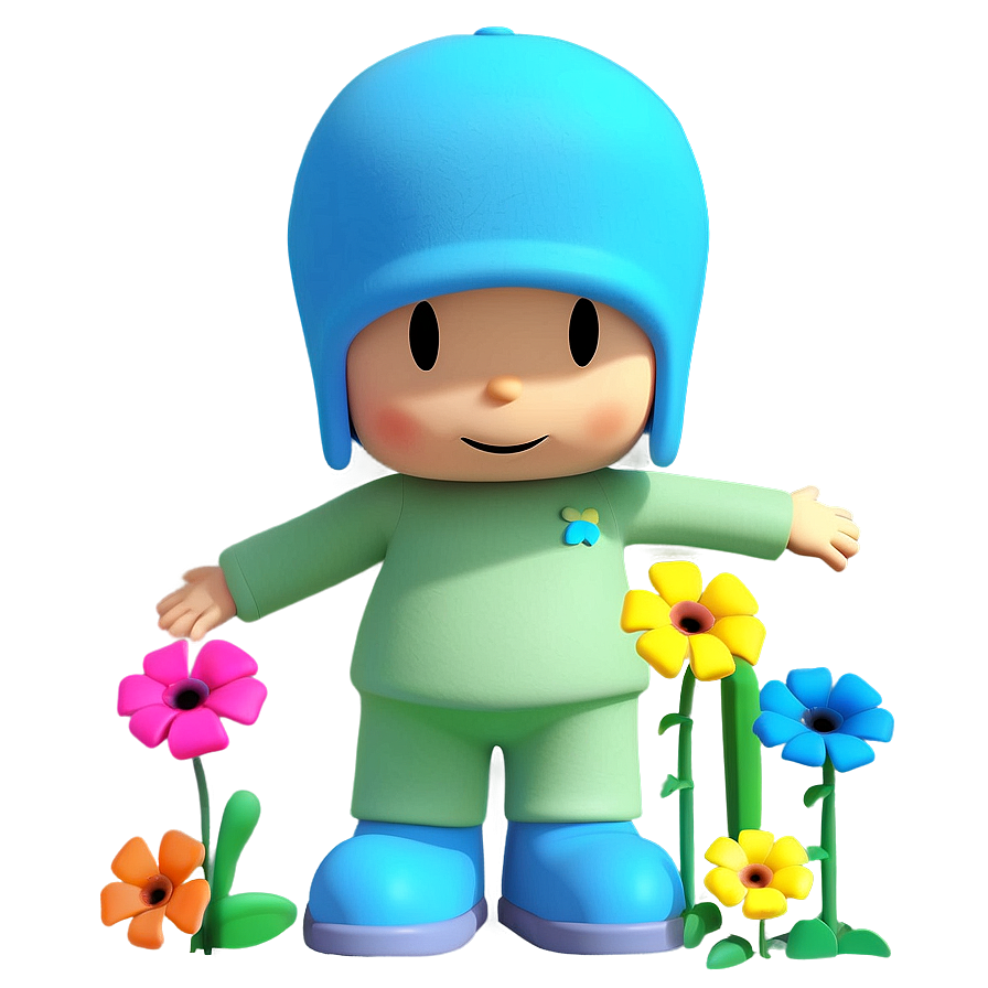 Pocoyo In The Garden Png 05232024