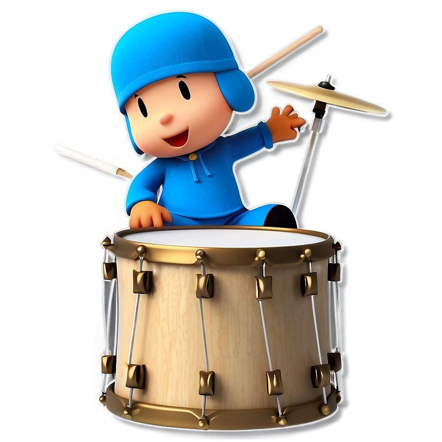 Pocoyo Playing Drums Png 41