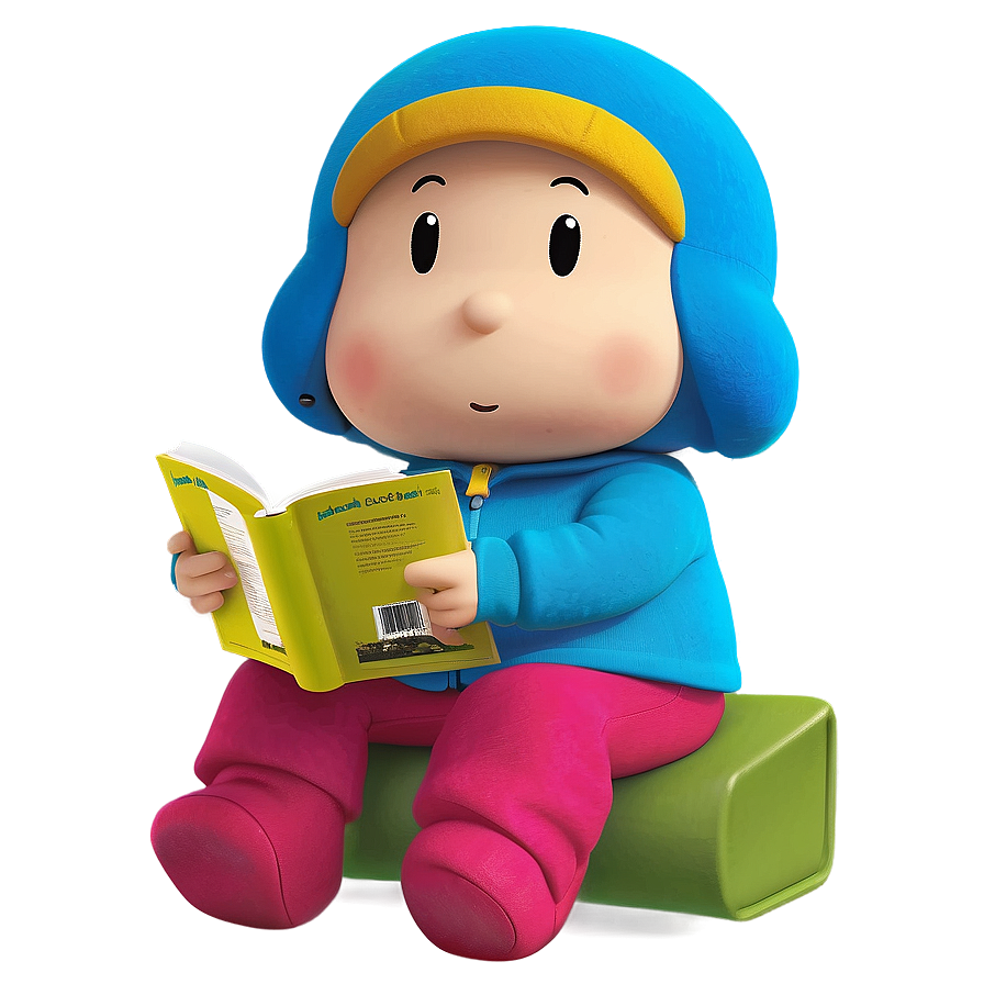 Pocoyo Reading A Book Png Mkx