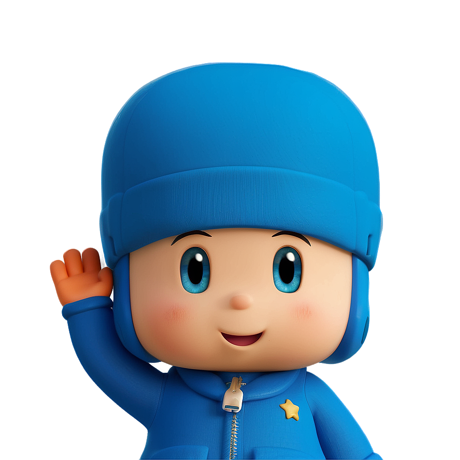 Pocoyo Waving Hand Png 05232024