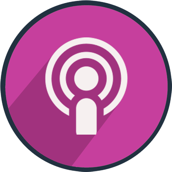 Podcast Icon Purple Background