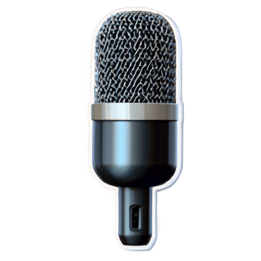 Podcast Mic With Volume Control Png 06202024